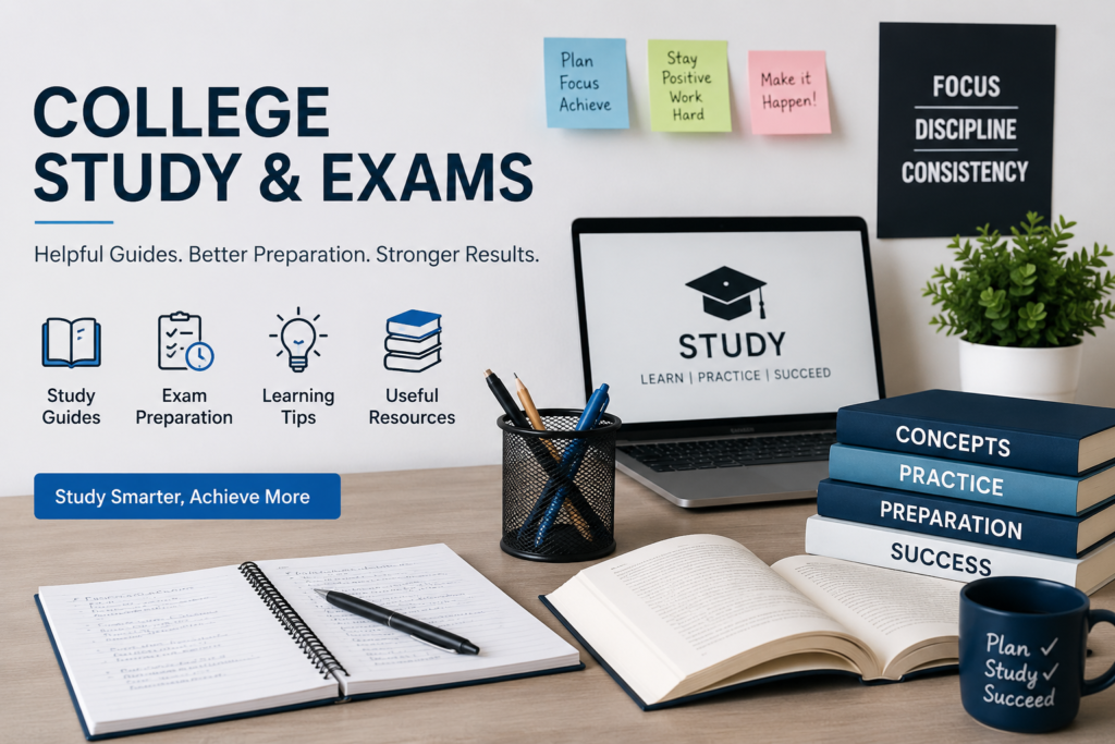 College study and exam guides